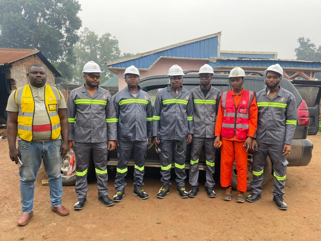 MOUHDJAF-MT mining field team in safety gear on an exploration site