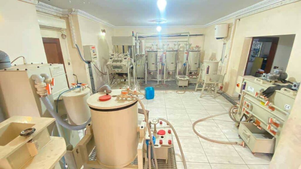 Inside the MOUHDJAF gold refining facility